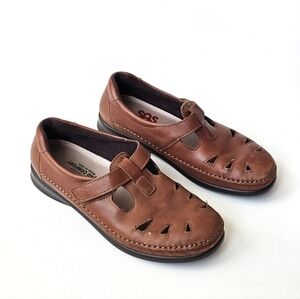 SAS Roamer Chestnut Brown Leather Mary Jane 8.5W Tripad Comfort USA